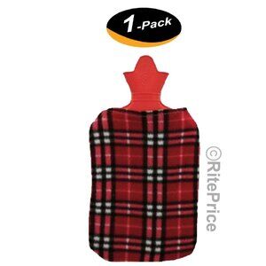 2000ml Hot Water Bottle with Plush Cover Rubber Bag For Pain Relief Warm Therapy